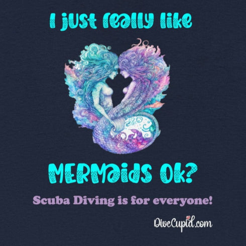 "I just really like mermaids" Relaxed Fit Pride T-shirt