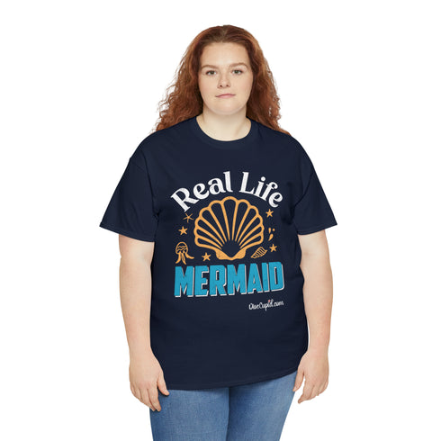 "Real Life Mermaid" Relaxed Fit T-shirt