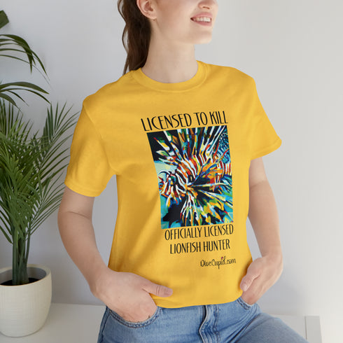 Licensed Lionfish Hunter Fitted T-shirt
