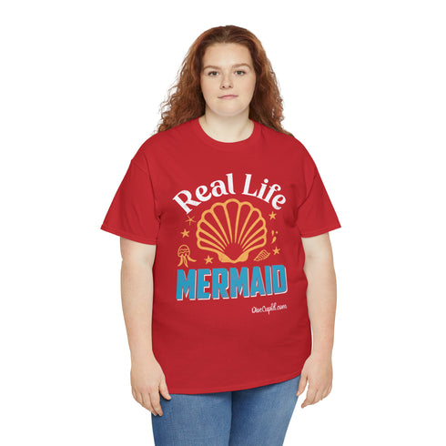 "Real Life Mermaid" Relaxed Fit T-shirt