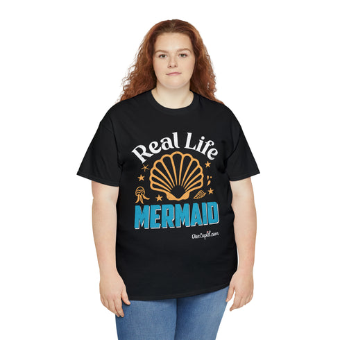"Real Life Mermaid" Relaxed Fit T-shirt