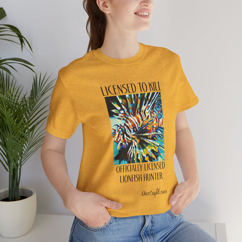 Licensed Lionfish Hunter Special Blend Fitted T-shirt
