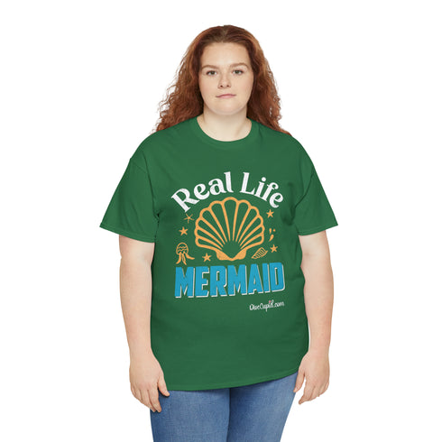 "Real Life Mermaid" Relaxed Fit T-shirt
