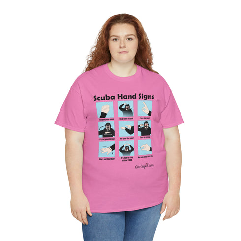 Scuba Hand Signs Relaxed Fit T-shirt