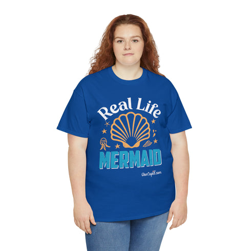 "Real Life Mermaid" Relaxed Fit T-shirt