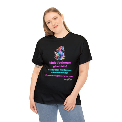 Seahorse Gender Non-conforming Pride Relaxed Fit T-shirt