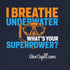 "I breathe underwater. What's your superpower?" Fitted T-shirt