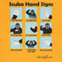 Scuba Hand Signs Fitted T-shirt