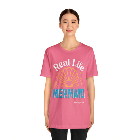 "Real Life Mermaid" Fitted T-shirt