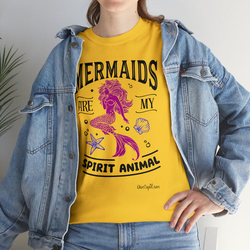 "Mermaids are my spirit animal" Relaxed Fit T-shirt