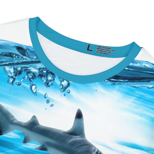 Women's Shark Reef Short Sleeve Rash Guard