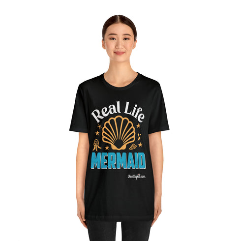 "Real Life Mermaid" Fitted T-shirt