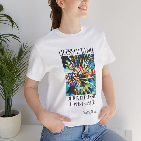Licensed Lionfish Hunter Special Blend Fitted T-shirt