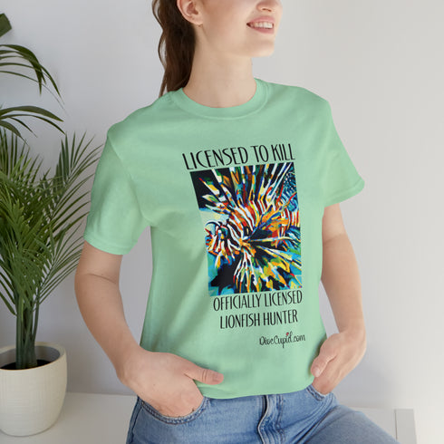 Licensed Lionfish Hunter Fitted T-shirt