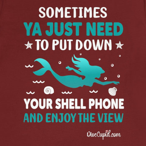 "Shell Phone" Fitted T-shirt