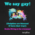 "We Say Gay!" Pride Fitted T-shirt
