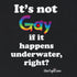 "It's not gay if it happens underwater, right?" Relaxed Fit T-shirt