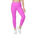 Pink Mermaid Rash Guard Pants Leggings With Pockets UPF 50+