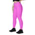 Pink Mermaid Rash Guard Pants Leggings With Pockets UPF 50+