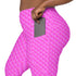 Pink Mermaid Rash Guard Pants Leggings With Pockets UPF 50+