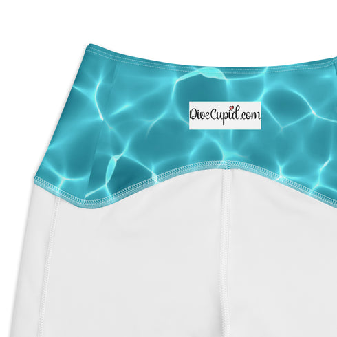 Aqua Waters Rash Guard Pants Leggings With Pockets UPF 50+