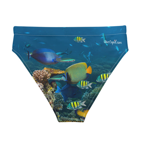 Shark Reef Recycled High-waisted Bikini Bottom
