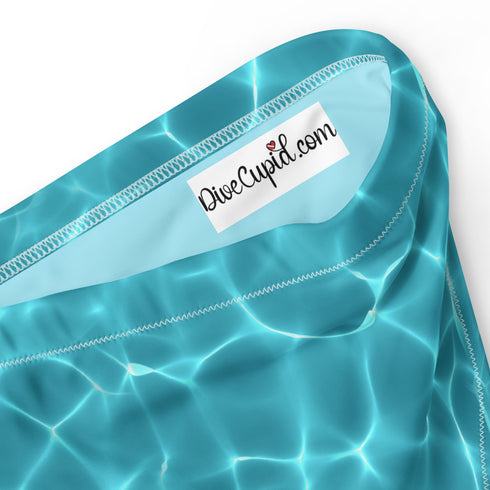 Aqua Waters Recycled High-waisted Bikini Bottom