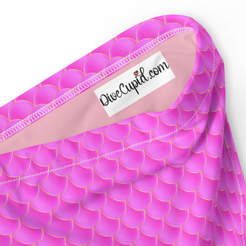 Pink Mermaid Recycled High-waisted Bikini Bottom