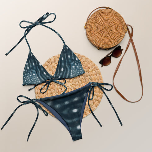 Whale Shark Recycled String Bikini