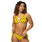 Yellow Polka Dot Recycled String Bikini