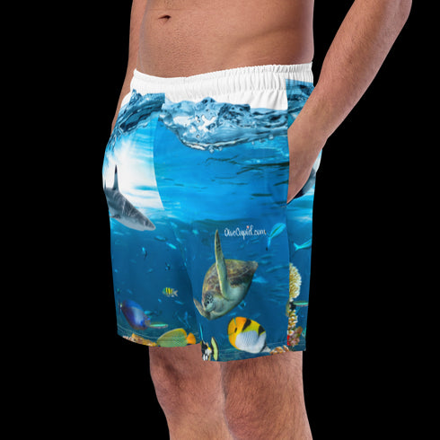 Men's Shark Reef Recycled Swim Trunks UPF 50+