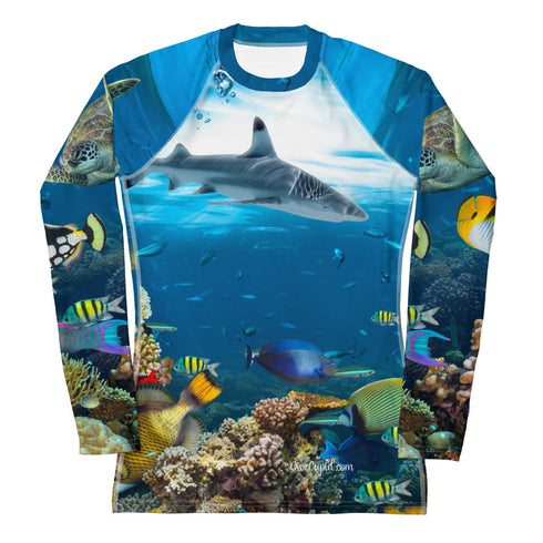 Women's Shark Reef Rash Guard UPF 50+