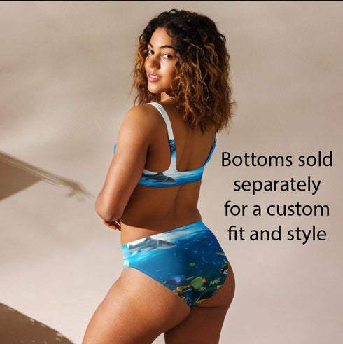 Shark Reef Recycled Padded Bikini Top