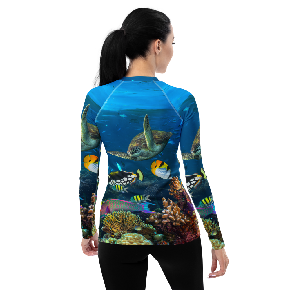 Women's Shark Reef Rash Guard UPF 50+ – Dive Cupid